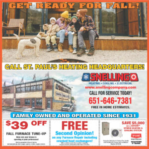 Fall heating specials at Snelling Company in St. Paul, MN